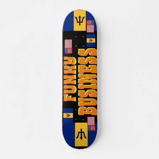 FUNKY BUSINESS JMT BARB 7 3/4" Skateboard Deck (Vorne)