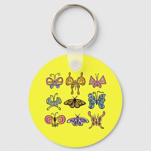 Funky Butterfly Schlüsselanhänger (Vorderseite)