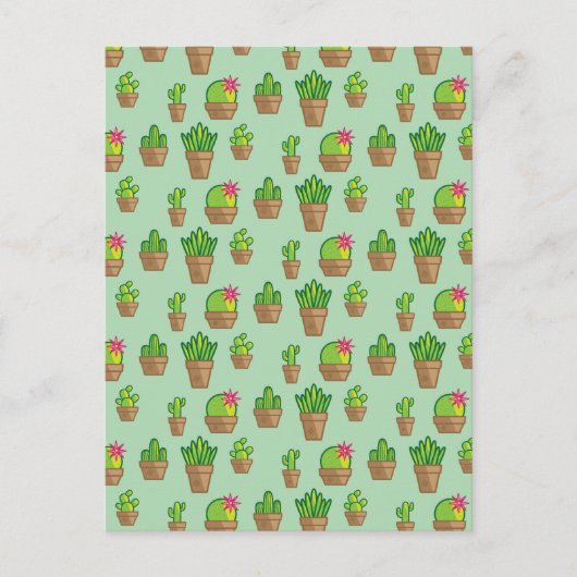 Funky Cactus Postkarte (Vorderseite)