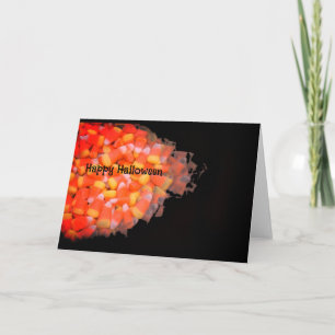Funky Candy Corn Frohes Halloween Karte