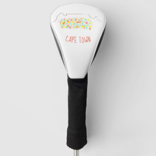 Funky Cape Town Table Mountain farbenfroh Golf Headcover