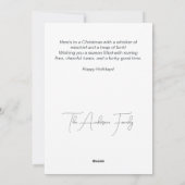 Funky Cat am Feuer Frohe Weihnachten (Rückseite)