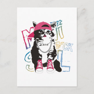 Funky Cat Kids Gift Postkarte