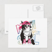 Funky Cat Kids Gift Postkarte (Vorne/Hinten)