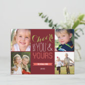 Funky Chefs Holiday Foto Cards Feiertagskarte (Stehend Vorderseite)