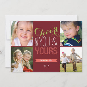 Funky Chefs Holiday Foto Cards Feiertagskarte