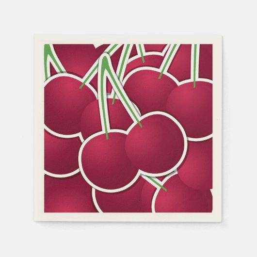 Funky cherry serviette (Vorderseite)