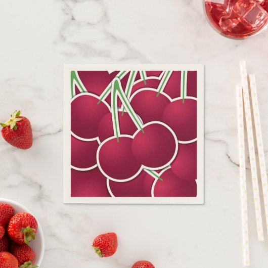 Funky cherry serviette (Beispiel)