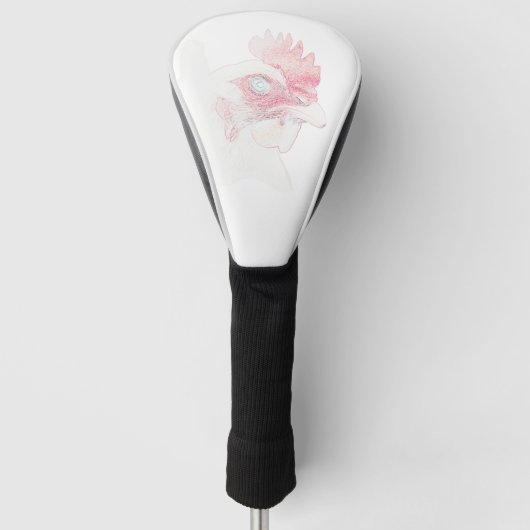 Funky Chicken Hen Rooster Head Golf Headcover (Vorderseite)