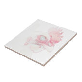 Funky Chicken Hen Rooster Head Sketch Fliese (Seite)