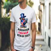 Funky Chicken in Stylish Hat T-Shirt