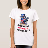 Funky Chicken in Stylish Hat T-Shirt (Vorderseite)