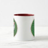 Funky Chicken mit Rooster-Warnung Tasse (Zentrum)