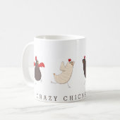 Funky-Chicken-Wahnsinn-Tasse Kaffeetasse (Vorderseite Links)