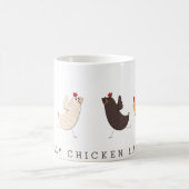 Funky-Chicken-Wahnsinn-Tasse Kaffeetasse (Mittel)