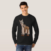 Funky Chill Sloth Reiten - ein Extravaganter Llama T-Shirt (Vorne ganz)