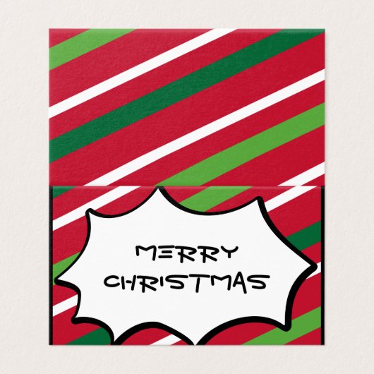 Funky Christmas Card #HolidayZ (Außenseite Aufgefaltet)