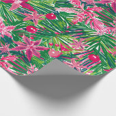 Funky Christmas Foliage Geschenkpapier (Ecke)