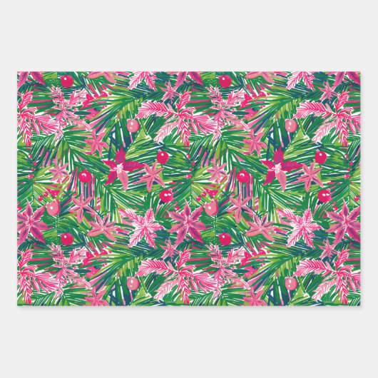 Funky Christmas Foliage Geschenkpapier Set (Vorderseite 2)