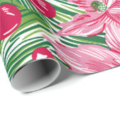Funky Christmas Foliage Patterned Geschenkpapier (Rolleneckpunkt)