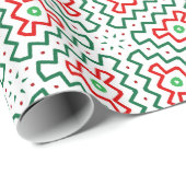 Funky Christmas Geschenkpapier (Rolleneckpunkt)