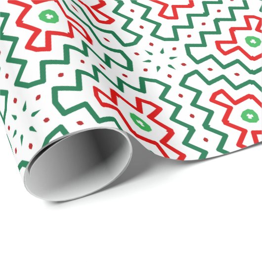 Funky Christmas Geschenkpapier (Rolleneckpunkt)