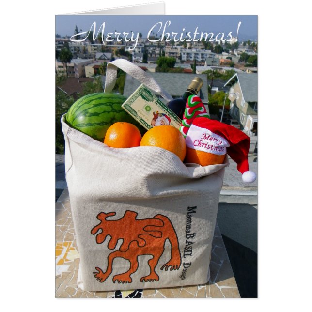 Funky Christmas Grußkarte! (Vorne)