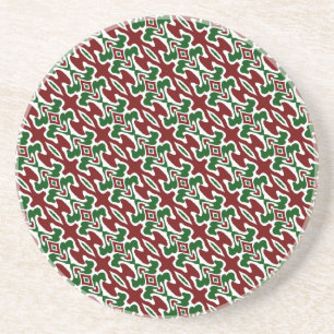 Funky Christmas Pattern 2 Getränkeuntersetzer