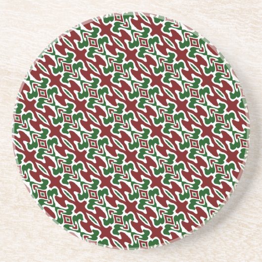 Funky Christmas Pattern 2 Getränkeuntersetzer (Vorne)