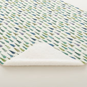 Funky Christmas Trees (Niedliche Illustrierte Kuns Sherpadecke (3/4)