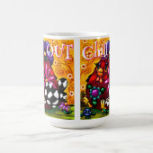 Funky Chunky Floral Chicken Personalisiert Kaffeetasse (Mittel)