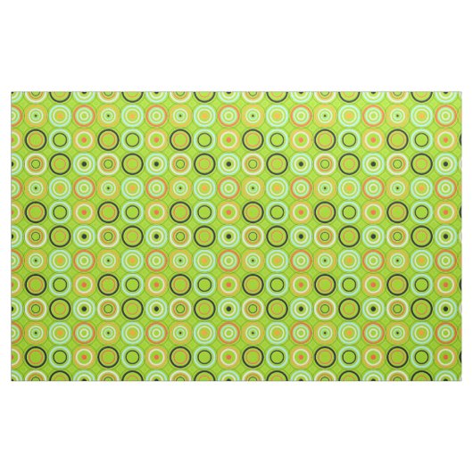 Funky Circles Green Stoff (Fat Quarter (45,7 x 55,9 cm))