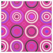 Funky Circles Pink Stoff (Nahaufnahme)