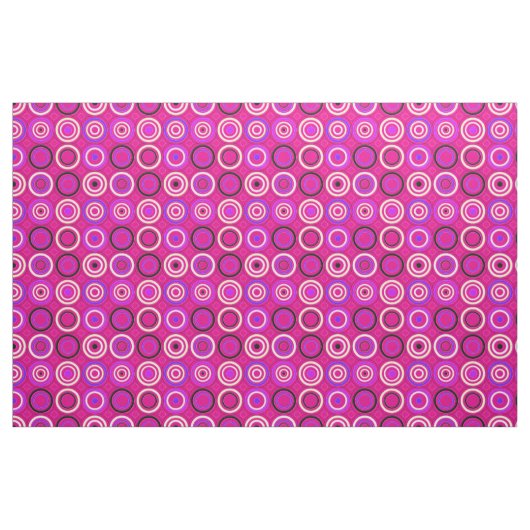 Funky Circles Pink Stoff (Fat Quarter (45,7 x 55,9 cm))