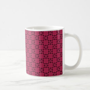 Funky Circles Tasse, Magenta Kaffeetasse