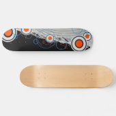 Funky Circular Pattern Skateboard (Horizontal)
