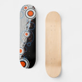 Funky Circular Pattern Skateboard (Vorderseite)