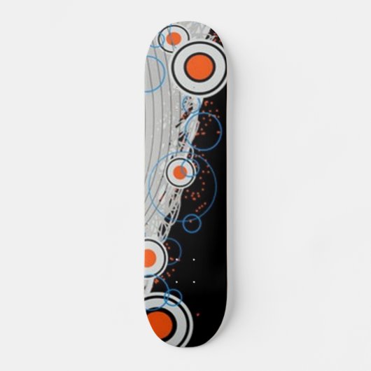 Funky Circular Pattern Skateboard (Vorderseite)