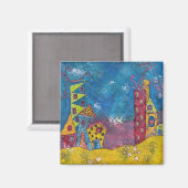 Funky City #1 Magnet (Vorderseite/Rückseite)