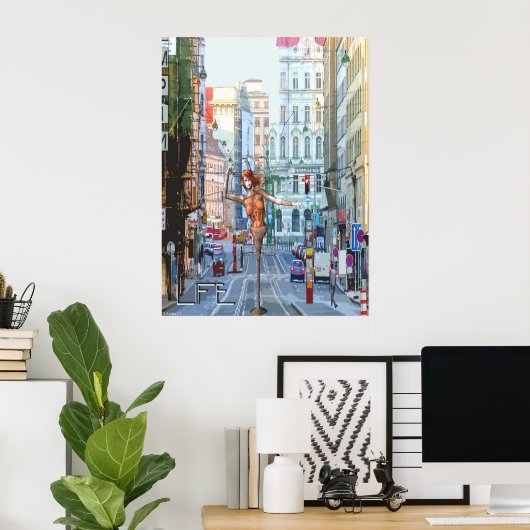 Funky City Life Poster (Heimbüro)