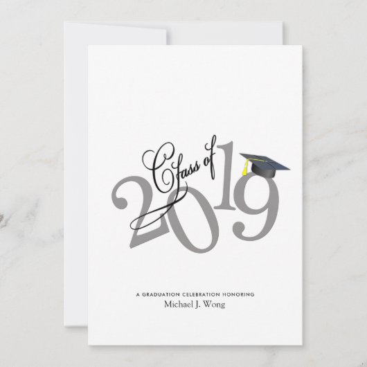 Funky Class of 2019 Abschluss Einladung (Vorderseite)