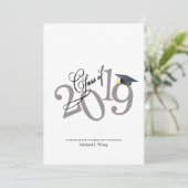 Funky Class of 2019 Abschluss Einladung (Stehend Vorderseite)