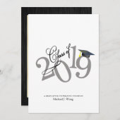 Funky Class of 2019 Abschluss Einladung (Vorne/Hinten)