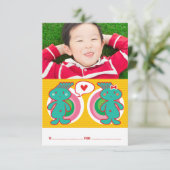 Funky Classroom Kid Valentine's Day Einladung (Stehend Vorderseite)