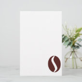 Funky Coffee Bean Briefpapier (Stehend Vorderseite)