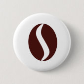 Funky Coffee Bean Button (Vorderseite)