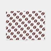 Funky Coffee Bean Fleecedecke (Vorderseite (Horizontal))