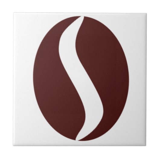 Funky Coffee Bean Fliese (Vorderseite)