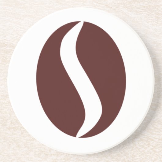 Funky Coffee Bean Getränkeuntersetzer (Vorne)