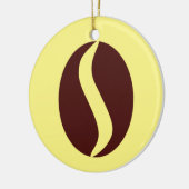 Funky Coffee Bean Keramik Ornament (Links)